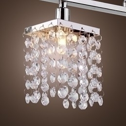 Designer Touch Decorative Linear Chandelier Island Light Crysal 3 Lights