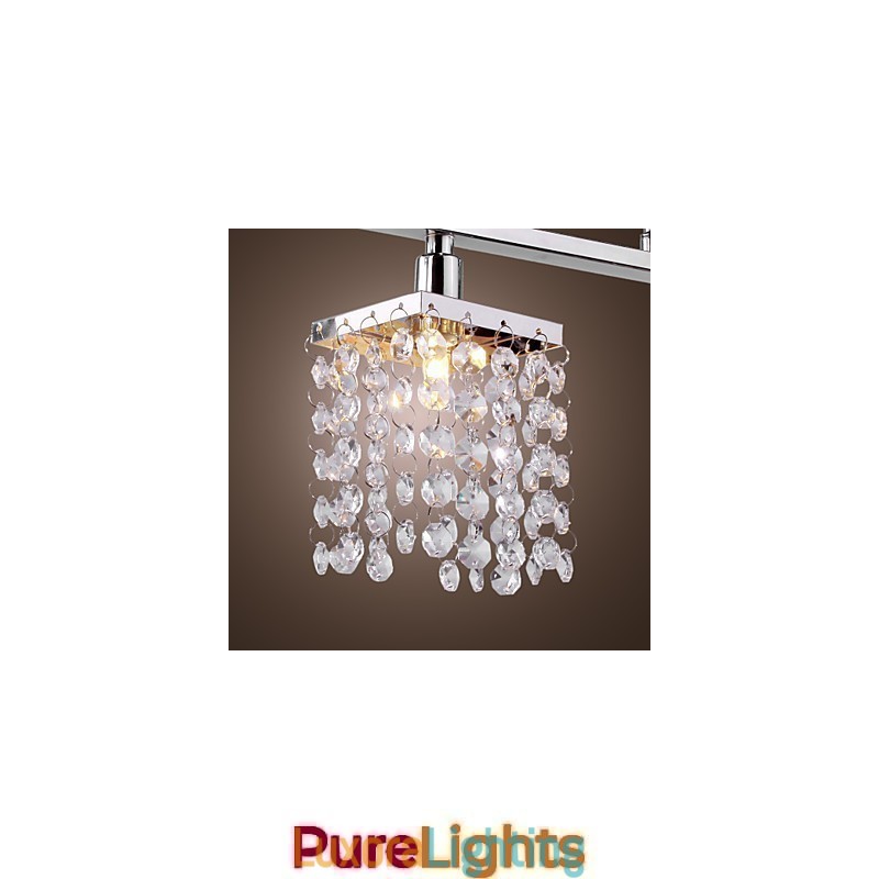 Designer Touch Decorative Linear Chandelier Island Light Crysal 3 Lights