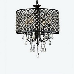 Designer Touch Decorative Traditional Classic Crystal Chrome Metal Chandelier
