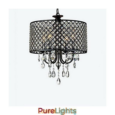 Designer Touch Decorative Traditional Classic Crystal Chrome Metal Chandelier