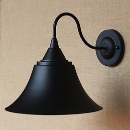 Designer Touch Decorative American Country Creative Personality Simple Clothing Store Iron Black Horn Wall Lamp