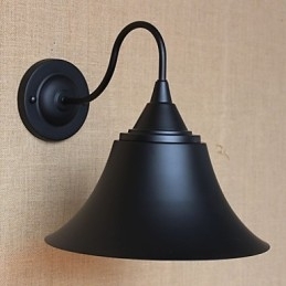 Designer Touch Decorative American Country Creative Personality Simple Clothing Store Iron Black Horn Wall Lamp