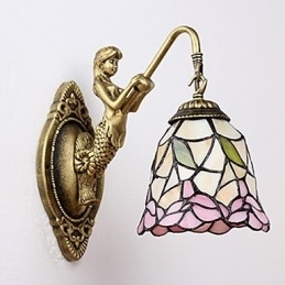 Designer Touch Decorative European Contracted Rural Creative Wrought Iron Wall Lamp Lights
