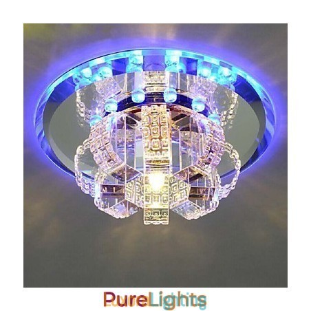 Designer Touch Decorative Crystal Ceiling Lamp Spotlight SMD 3W Creative Lamp Absorb Dome Light