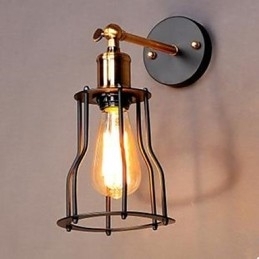 Designer Touch Decorative Literature And Art Character Iron Frame Wall Lamp