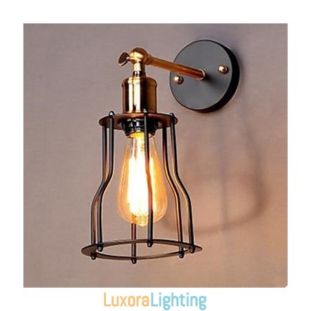 Designer Touch Decorative Literature And Art Character Iron Frame Wall Lamp