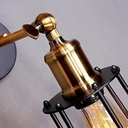 Designer Touch Decorative Literature And Art Character Iron Frame Wall Lamp