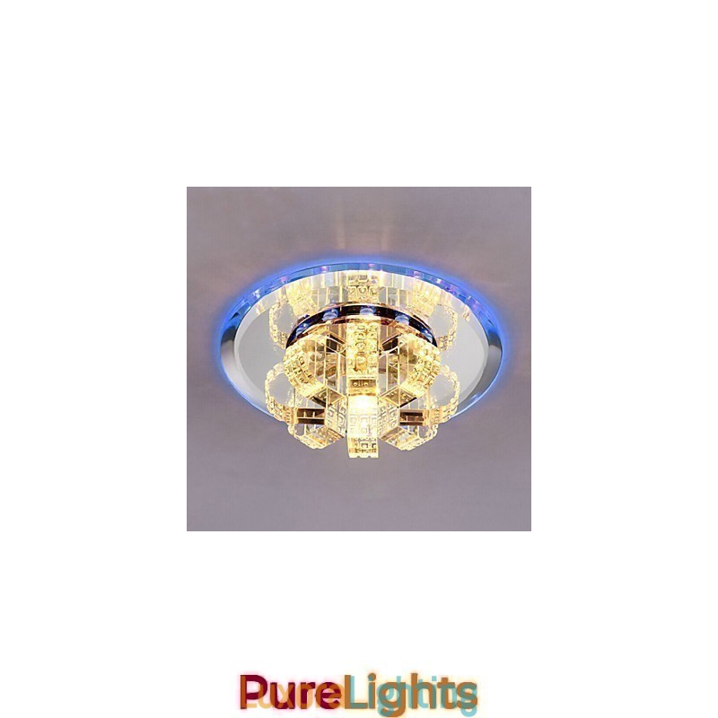 Designer Touch Decorative Crystal Ceiling Lamp Spotlight SMD 3W Creative Lamp Absorb Dome Light