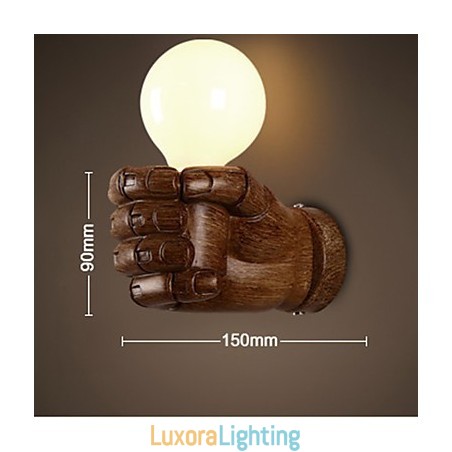 Designer Touch Decorative European Wall Right Hand Creative Retro Fist Wall Lamp Lights