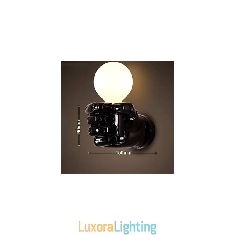Designer Touch Decorative European Wall Right Hand Creative Retro Fist Wall Lamp Lights