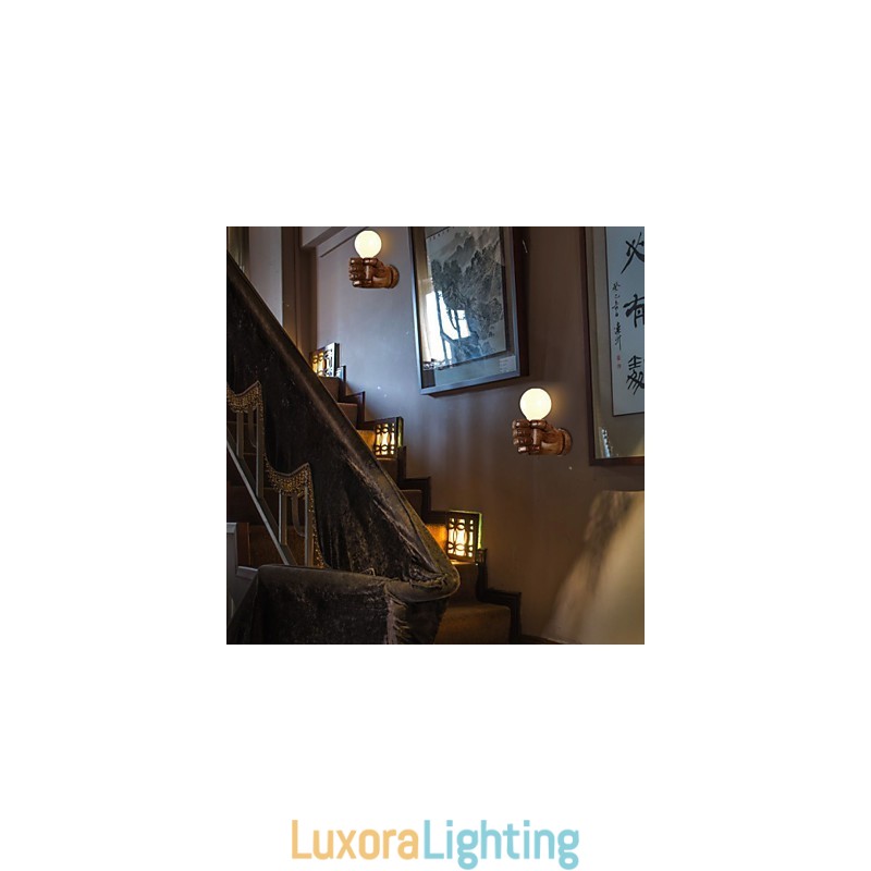 Designer Touch Decorative European Wall Right Hand Creative Retro Fist Wall Lamp Lights