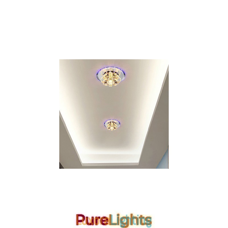 Designer Touch Decorative Crystal Ceiling Lamp Spotlight SMD 3W Creative Lamp Absorb Dome Light