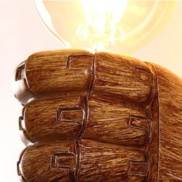 Designer Touch Decorative European Wall Right Hand Creative Retro Fist Wall Lamp Lights