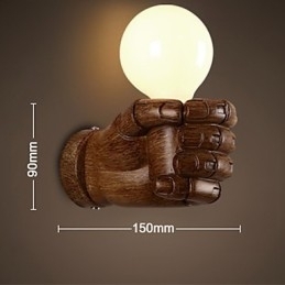 Designer Touch Decorative European Wall Creative Retro Fist Wall Lamp Lights