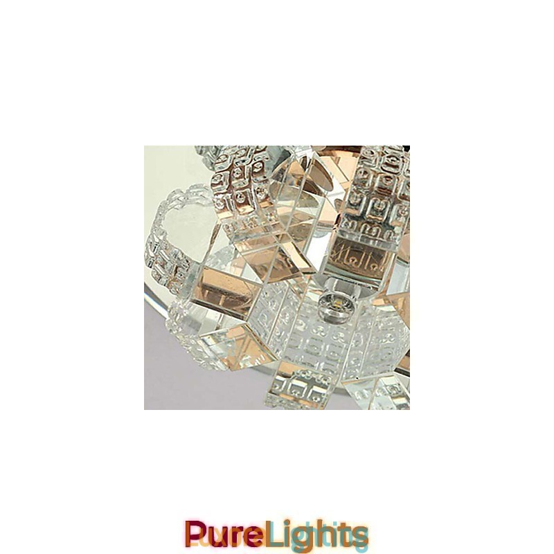 Designer Touch Decorative Crystal Ceiling Lamp Spotlight SMD 3W Creative Lamp Absorb Dome Light