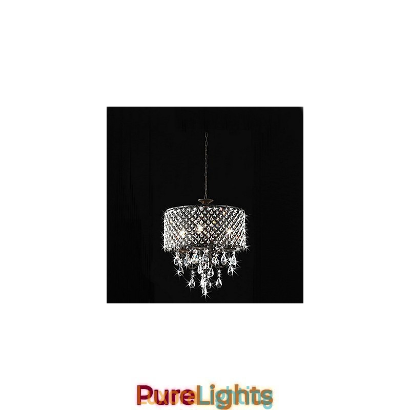 Designer Touch Decorative Traditional Classic Crystal Chrome Metal Chandelier