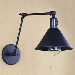 Designer Touch Decorative Retro Matte Black Belt Long Arm Double Switch Wall