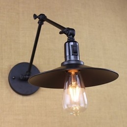 Designer Touch Decorative Retro Matte Black Belt Long Arm Double Switch Wall