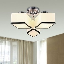 Designer Touch Decorative Flush Mount Modern Contemporary Glass