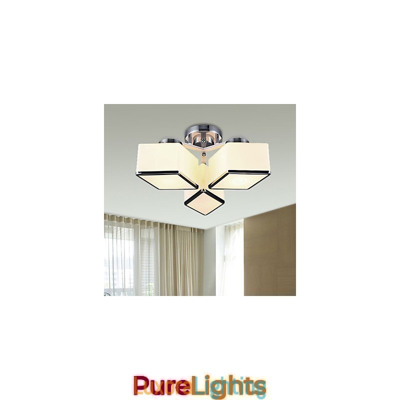 Designer Touch Decorative Flush Mount Modern Contemporary Glass