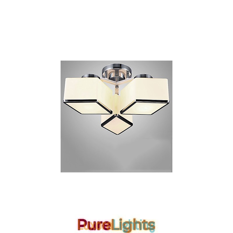 Designer Touch Decorative Flush Mount Modern Contemporary Glass