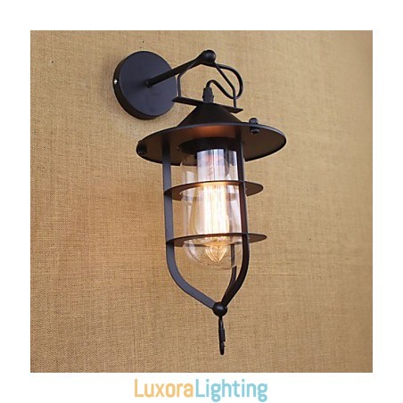 Designer Touch Decorative Retro Clothing Store Restaurant Scene Wall Sconce