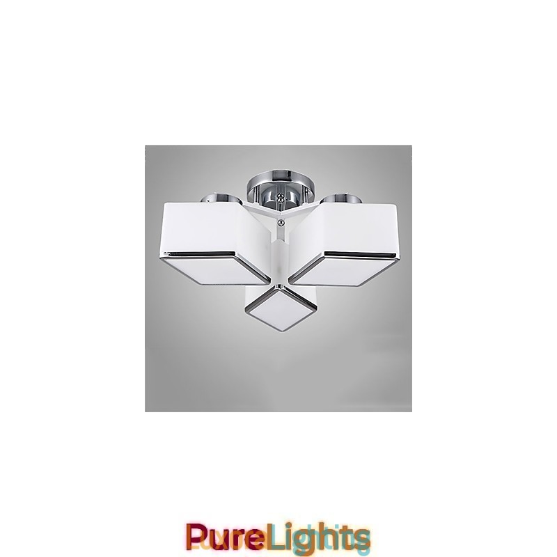Designer Touch Decorative Flush Mount Modern Contemporary Glass