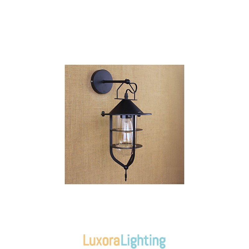 Designer Touch Decorative Retro Clothing Store Restaurant Scene Wall Sconce