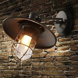 Designer Touch Decorative American Country Personality Contracted Style Warehouse Cage Wall Lamp