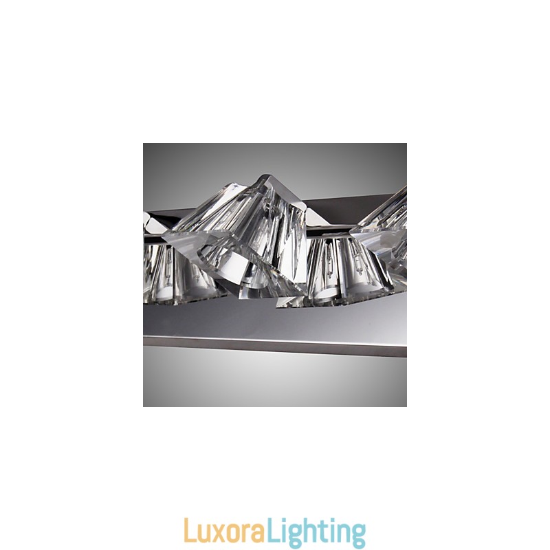 Designer Touch Decorative Modern Wall Light with Glass Shade 4 Lights Mirror Front