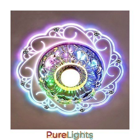 Designer Touch Decorative Crystal Ceiling Lamp Spotlight SMD 3W Creative Lamp Tube Light Colorful Color Dome Light