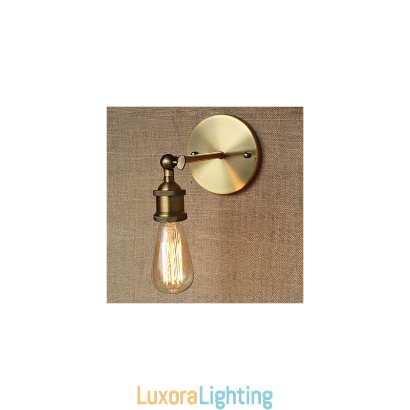 Designer Touch Decorative American Bar Cafe Restaurant Bedside Minimalist Aisle Bronze Wrought Iron Wall Sconce