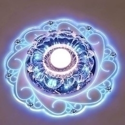 Designer Touch Decorative Crystal Ceiling Lamp Spotlight SMD 3W Creative Lamp Tube Light Colorful Color Dome Light