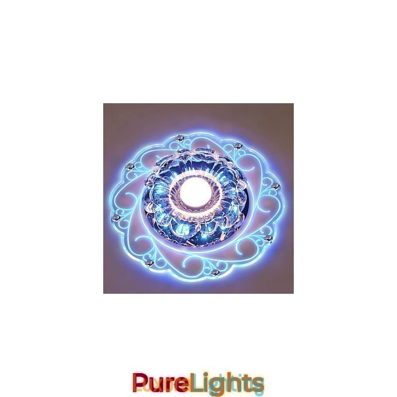 Designer Touch Decorative Crystal Ceiling Lamp Spotlight SMD 3W Creative Lamp Tube Light Colorful Color Dome Light