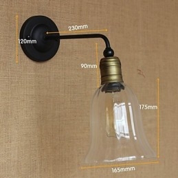 Designer Touch Decorative Mediterranean American Country Style Retro Creative Industry Transparent Glass Door Cafe Bar Wall