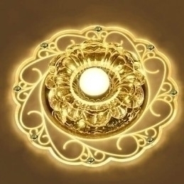 Designer Touch Decorative Crystal Ceiling Lamp Spotlight SMD 3W Creative Lamp Tube Light Colorful Color Dome Light