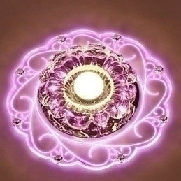 Designer Touch Decorative Crystal Ceiling Lamp Spotlight SMD 3W Creative Lamp Tube Light Colorful Color Dome Light