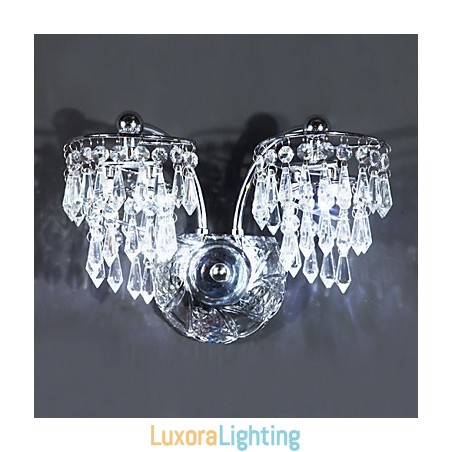 Designer Touch Decorative Crystal Wall Sconces Modern Contemporary Metal