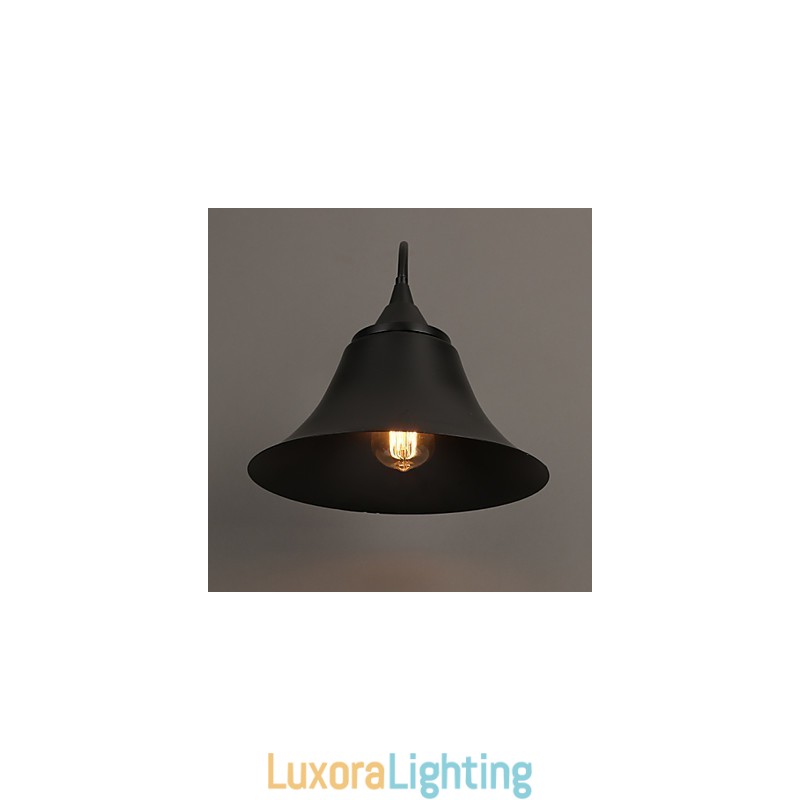 Designer Touch Decorative Duds Loft Style Ancient Black Iron Cap Wall Lamp Light