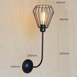 Designer Touch Decorative American Country Creative Iron Elbow Antique Single Head Lamp Bedside