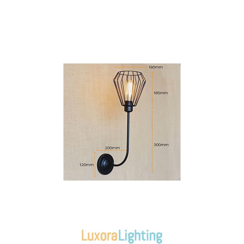 Designer Touch Decorative American Country Creative Iron Elbow Antique Single Head Lamp Bedside