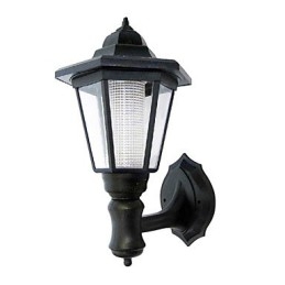 Designer Touch Decorative Solar Power Wall Light Black Shade