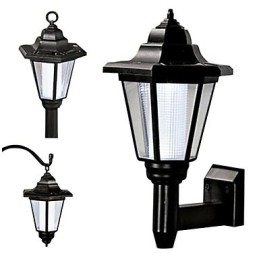 Designer Touch Decorative Solar Power Wall Light Black Shade