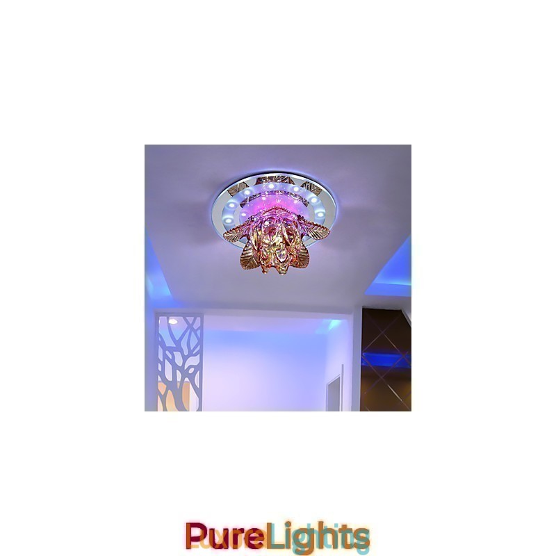 Designer Touch Decorative Circular Crystal Idea Ceiling Lamp Tube Light To Absorb Dome Lamp Light