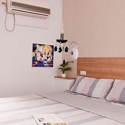 Designer Touch Decorative Black Crystal Wall Light with Candle Bulb