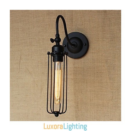 Designer Touch Decorative Art Minimalist Matte Black American Country Living Room Lamp Bedroom Balcony Wall Lamp Bedside Lamp