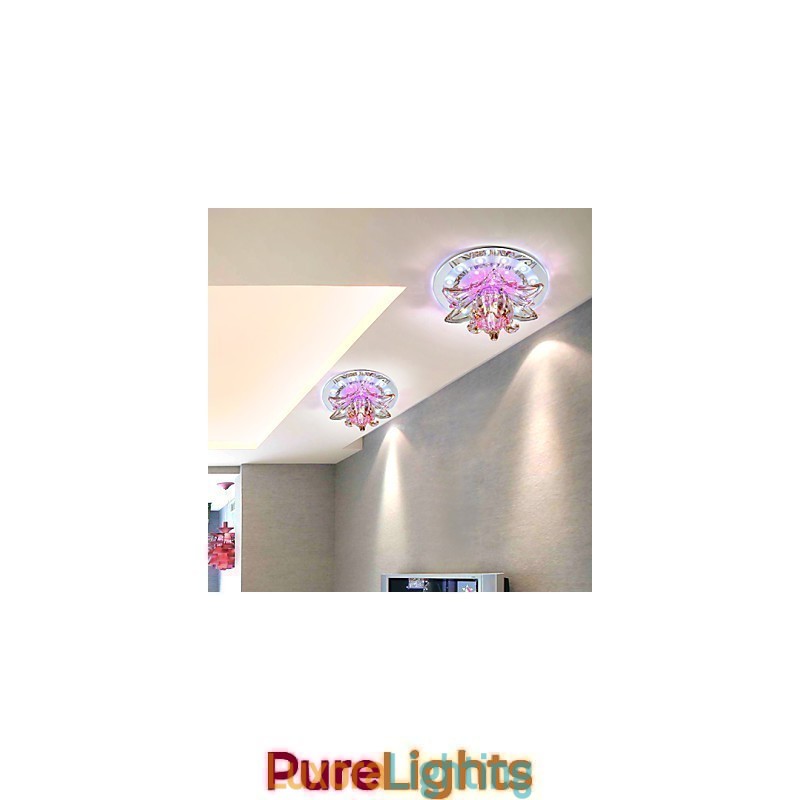 Designer Touch Decorative Circular Crystal Idea Ceiling Lamp Tube Light To Absorb Dome Lamp Light