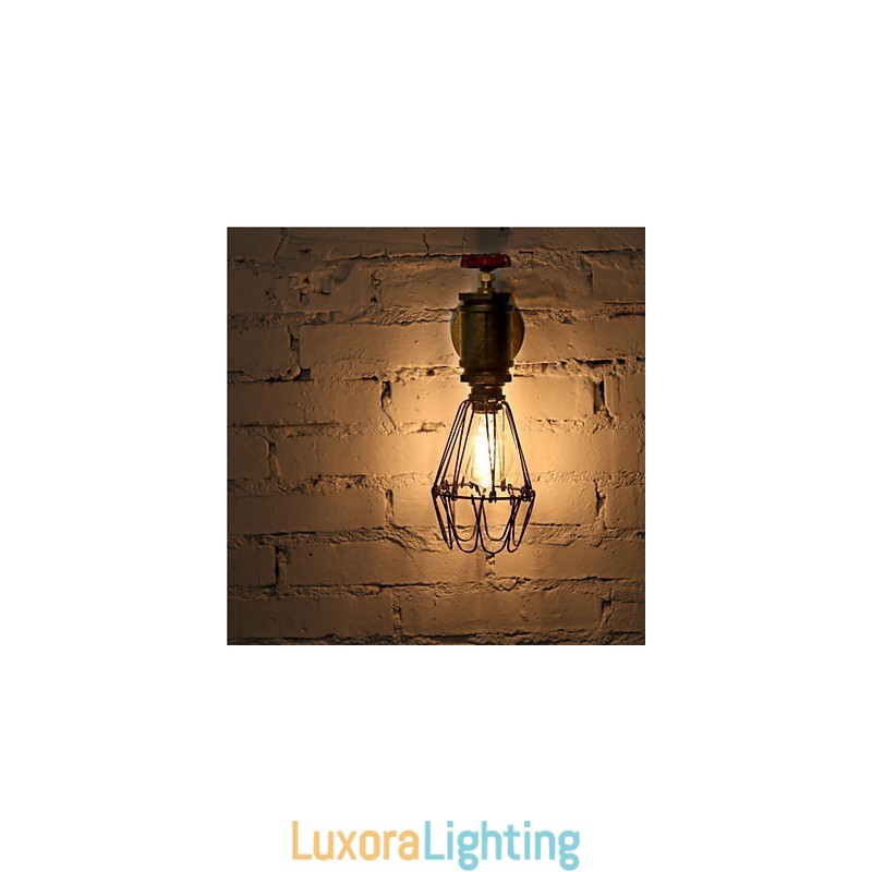 Designer Touch Decorative Vintage Industrial Water Pipe Wall Lamps Loft Edison Light for Bar Restaurant Wall Fixtures Lighting