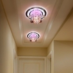 Designer Touch Decorative Circular Crystal Idea Ceiling Lamp Tube Light To Absorb Dome Lamp Light