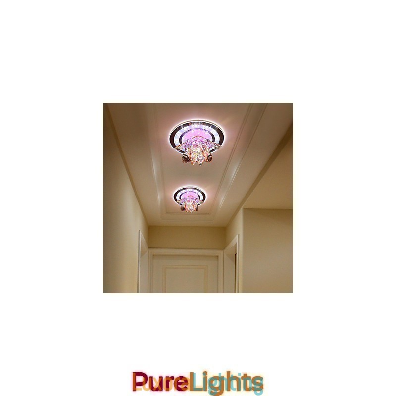 Designer Touch Decorative Circular Crystal Idea Ceiling Lamp Tube Light To Absorb Dome Lamp Light